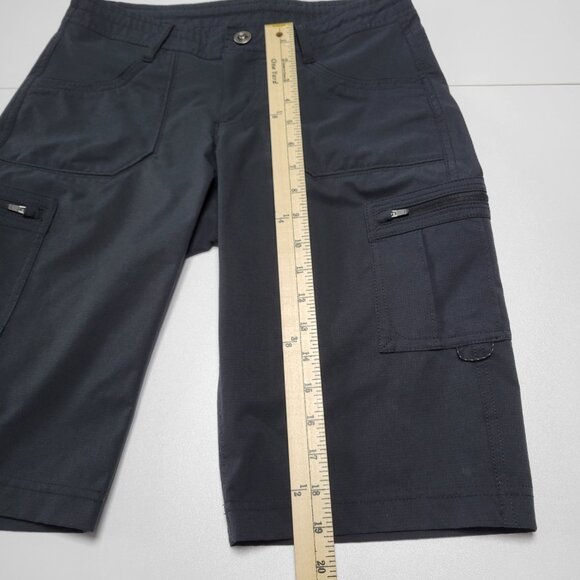 Kuhl Horizn Black Bermuda Cargo Roll Up Hiking Shorts UPF 50+ Quick Dry Size 2 - Picture 13 of 16